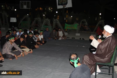 السلام علیک یا ابا عبدالله الحسین
مراسم عزاداری سرورو سالار شهیدان امام حسین (ع) و یاران وفادارش در پردیس شهید بهشتی هرمزگان