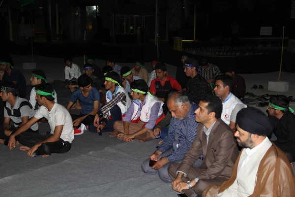 مراسم عزاداری سرورو سالار شهیدان امام حسین (ع) و یاران وفادارش در پردیس شهید بهشتی هرمزگان