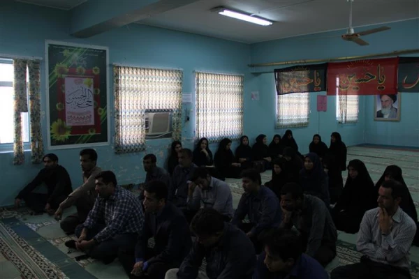 برگزاری مراسم عزاداری سالار شهیدان با حضور کارکنان پردیس های برادران و خواهران در پردیس فاطمه الزهرا (س) 5