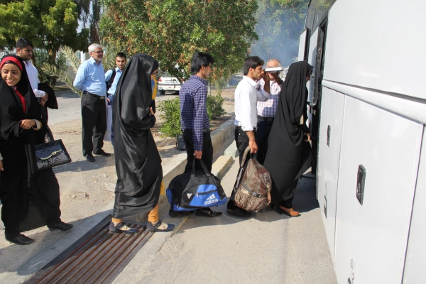 اعزام کاروان دانشجویان مزدوج دانشگاه فرهنگیان هرمزگان به مشهد مقدس 4