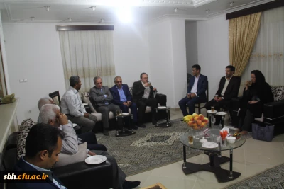 دیدار سرپرست دانشگاه فرهنگیان با خانواده دانشجو معلم شهید ابراهیم تنیده