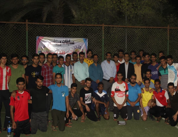 افتتاحیه مسابقات فوتسال دانشجویی به مناسبت هفته تربیت و بدنی در پردیس شهید بهشتی هرمزگان