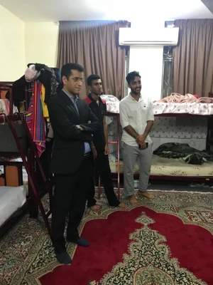 بازدید سرزده مدیر استانی دانشگاه فرهنگیان از سراهای دانشجویی پردیس شهید بهشتی هرمزگان 3