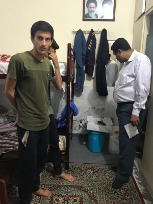 بازدید سرزده مدیر استانی دانشگاه فرهنگیان از سراهای دانشجویی پردیس شهید بهشتی هرمزگان 4