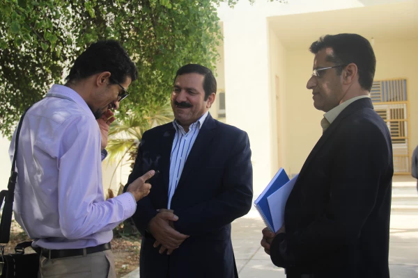 مشاور فرهنگی، اجتماعی و علمی سازمان برنامه و بودجه کشور به اتفاق معاون طرح و برنامه دانشگاه فرهنگیان و مدیران کل طرح و برنامه و منابع انسانی دانشگاه از پردیس های استان هرمزگان بازدید نمودند . 17