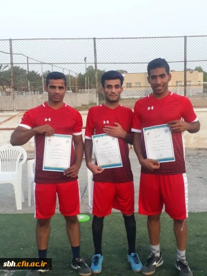 کسب عنوان قهرمانی رشته  فریزبی تیم پردیس شهید بهشتی هرمزگان در المپیاد ورزشی دانشگاه های استان هرمزگان